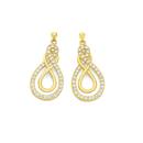 9ct-Gold-Cubic-Zirconia-Crossover-Double-Knot-Stud-Earrings Sale