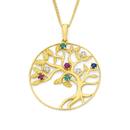 9ct-Gold-Ruby-Emerald-Sapphire-Diamond-Tree-of-Life-Pendant Sale