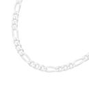 Italian-Made-Silver-55cm-31-Figaro-Chain Sale