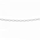 Silver-50cm-Solid-Oval-Belcher-Chain Sale