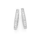 9ct-White-Gold-Diamond-Huggie-Earrings Sale