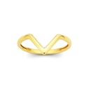 9ct-Geometric-V-Ring Sale