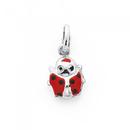 Silver-Enamel-Ladybird-Charm Sale