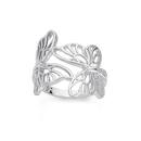 Silver-Butterfly-Wrap-Around-Ring-Size-O Sale