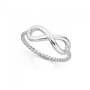 Silver-Infinity-On-Twist-Band-Ring Sale