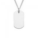 Silver-Small-Plain-Dog-Tag-Pendant Sale