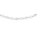 Silver-45cm-Marquise-Round-Pattern-Fancy-Chain Sale