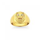 9ct-Dia-Set-Eyes-Lion-Head-Ring Sale