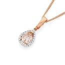 9ct-Rose-Gold-Morganite-Diamond-Enhancer-Pendant Sale