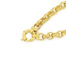 9ct-Gold-19cm-Patterned-Solid-Belcher-Bolt-Ring-Bracelet Sale