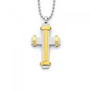 Gold-Plate-Steel-Fancy-Cross-Pendant Sale