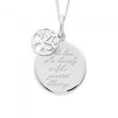 Silver-Round-Family-Blessing-Pendant Sale