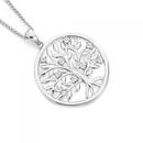 9ct-White-Gold-Diamond-Tree-of-Life-in-a-Circle-Pendant Sale