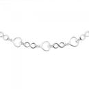 Silver-Open-Heart-Infinity-Link-Bracelet Sale