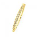 9ct-Gold-Diamond-Weave-Shaped-Bangle Sale