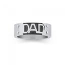 Steel-Black-Underlay-Dad-Ring Sale
