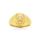 9ct-Gold-Diamond-Lion-Head-Gents-Ring Sale