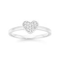 Silver-Small-Pave-CZ-Heart-Ring Sale