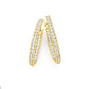 9ct-Gold-Cubic-Zirconia-Channel-Set-Front-Inside-Set-Hoop-Earrings Sale