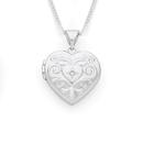 Silver-CZ-Fancy-Scroll-Heart-Locket Sale