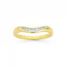 9ct-Gold-Diamond-Curved-Anniversary-Band Sale