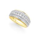 9ct-Gold-Diamond-Wide-Dress-Band Sale