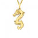 9ct-Gold-Two-Tone-Dragon-Pendant Sale