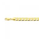 9ct-Gold-20cm-Solid-Curb-Bracelet Sale