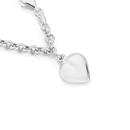 Silver-19cm-Puff-Heart-Bracelet Sale