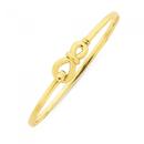 9ct-Gold-60mm-Solid-Infinity-Knot-Bangle Sale