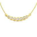 9ct-Gold-Diamond-Miracle-Set-Open-Weave-Necklet Sale