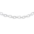 Silver-19cm-Infinity-Link-Bracelet Sale