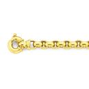 Solid-9ct-Gold-19cm-Oval-Belcher-Bracelet Sale