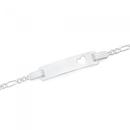 Silver-14cm-31-Figaro-Id-Bracelet Sale