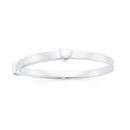 Silver-45mm-Heart-Expandable-Bangle Sale