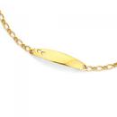 9ct-Gold-14cm-11-Figaro-Identity-Bracelet Sale