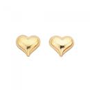 9ct-Gold-Heart-Stud-Earrings Sale