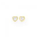 9ct-Gold-Cubic-Zirconia-Stud-Earrings Sale