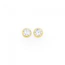 9ct-Gold-3mm-Round-CZ-Stud-Earrings Sale
