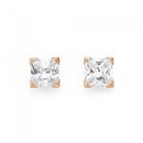 9ct-Rose-gold-Cubic-Zirconia-5mm-Square-Stud-Earrings Sale