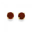 9ct-Gold-Garnet-5mm-Stud-Earrings Sale