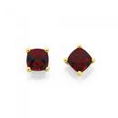 9ct-Gold-Garnet-5mm-Stud-Earrings Sale