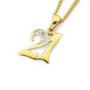 9ct-Gold-Diamond-21-Pendant Sale