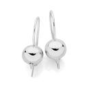 Sterling-Silver-8mm-Euroball-Earrings Sale