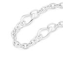 Silver-19cm-Open-Marquise-Oval-Cable-Bracelet Sale