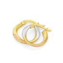 9ct-Gold-Tri-Tone-10mm-Twist-Hoop-Earrings Sale