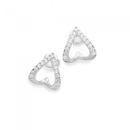 Silver-V-Shape-CZ-Ear-Jackets Sale