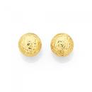 9ct-Gold-8mm-Diamond-cut-Ball-Stud-Earrings Sale