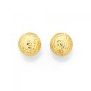 9ct-Gold-8mm-Diamond-Cut-Ball-Stud-Earrings Sale