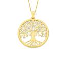 9ct-Gold-Two-Tone-Tree-of-Life-Pendant Sale